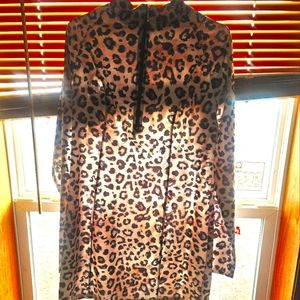 Long sleeve cheetah dress